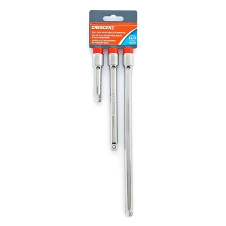 Weller Crescent 3/8 in. drive SAE Socket Extension Set 3 pc CDTA15C